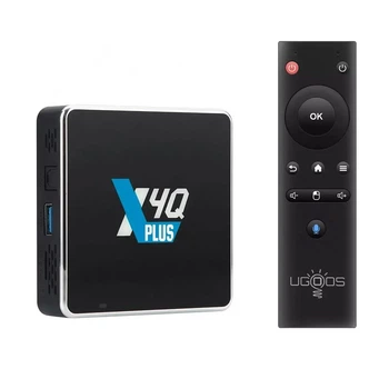 Смарт ТВ приставка UGOOS X4Q Plus WiFi/Bluetooth медіаплеєр з аеропультом 4/64 Gb Android 11