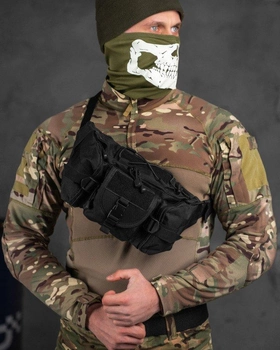 Тактическая поясная сумка Waist, Kombat Tactical black Вт7599