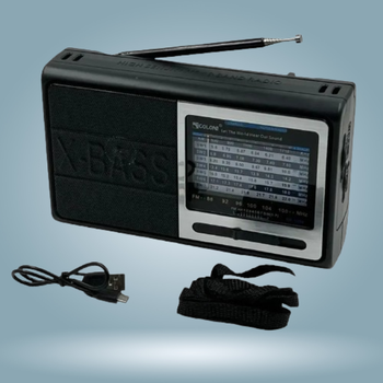 Радиоприемник Golon RX-3050 со встроенным аккумулятором FM-радио 6W Черный