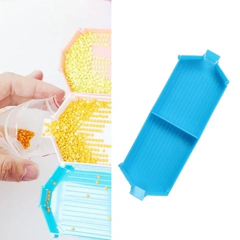 Лоток для алмазной мозаики двойной (голубой) Brushme TRAY105