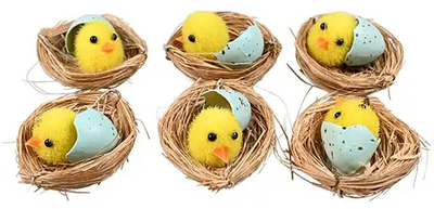 Zestaw świątecznych figurek Det Gamle Apotek Easter Nest 6 szt (23472051)