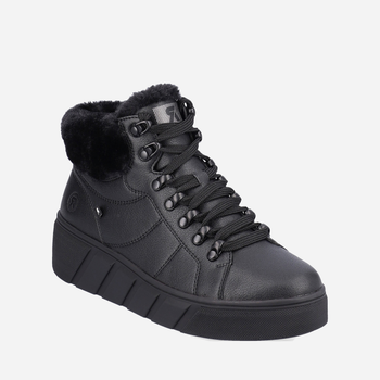 Жіночі зимові черевики низькі Rieker REVW0560-00 38 Чорні (4061811107742)