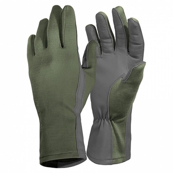Вогнетривкі рукавички Pentagon Long Cuff Pilot Gloves P20011 X-Large, Wolf-Grey (Сірий)