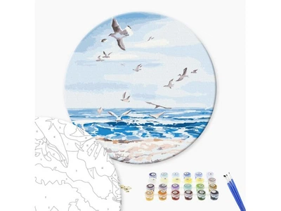 Картина по номерам круглая Полет над морем ©Iryna Ponna, Brushme (30 см), RC00067M