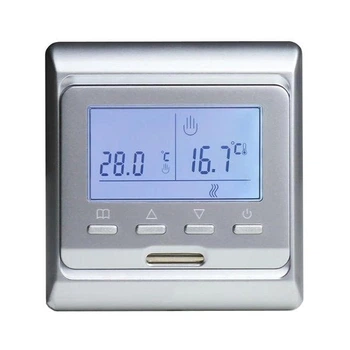 Терморегулятор программируемый In-Therm E51 - серебристый, программатор для теплого пола