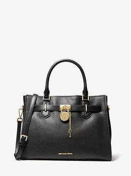 Женская кожаная сумка Michael Kors Hamilton Medium Leather satchel