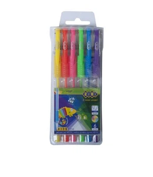 Набор из 6 гелевых ручек NEON в пластиковом пенале, KIDS Line (ZB.2201-99)