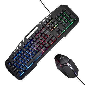 Клавиатура и мышь Zerodate LD-K10 (ENG) Black