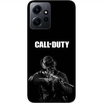 Силиконовый чехол SMTT для Xiaomi Redmi Note 12 4G с картинкой Call of Duty
