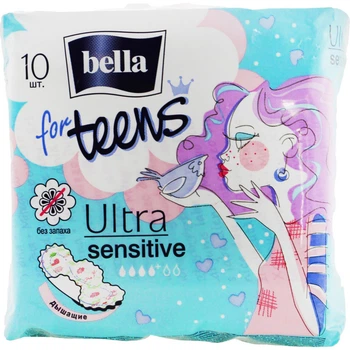 Прокладки гігієнічні Bella Teens ULTRA SENSETIVE extra soft 10 шт (5900516302344)