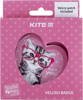 Бейдж на липучці Kite Studio Pets Рожевий (SP24-3011-1)