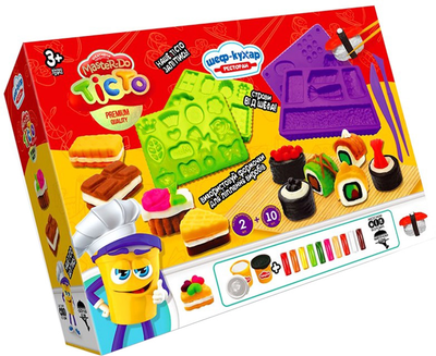 Креативна творчість Danko Toys "Тісто для ліплення Master Do "Шеф-кухар. Ресторан" (укр) (4823102809588)