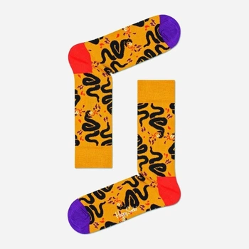 Шкарпетки жіночі прикольні високі бавовняні Happy Socks 00-4000*26 36/40 Помаранчеві (2200005065716)