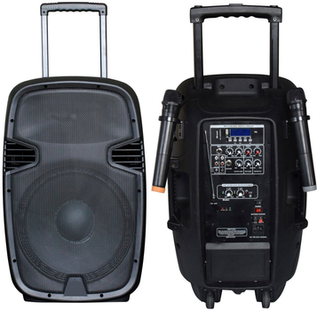 Колонка акустична акумулятор JB12RECHARG350+MP3/FM/Bluetooth+DC-DC INVERTOR