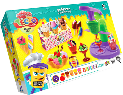 Набор креативного творчества Danko Toys "Тесто для лепки "Master Do" Фабрика мороженого (укр) (4823102801582)