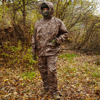 Тактичний дощовик костюм піксель Водозахисний Комплект Куртка + Штани з чохлом розмір 3XL