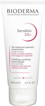 Żel Bioderma Sensibio DS+ oczyszczający na łojotokowe zapalenie skóry 200 ml (3701129807729)