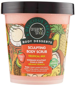 Peeling modelujący do ciała Organic Shop Body Desserts Tropical Mix 450 ml (4744183012097)