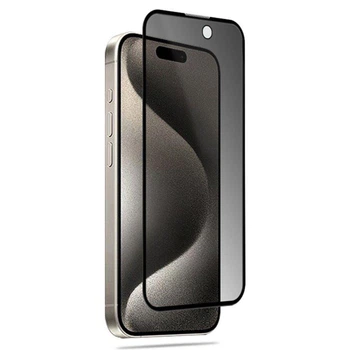 Защитное стекло Fiji Privacy для Apple Iphone 15 Pro Max антишпион Anti-peeping полная проклейка черный