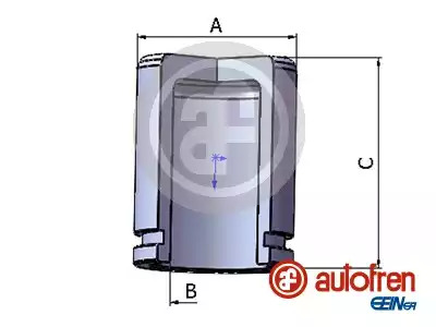 Поршень переднього супорта Lanos/Matiz 48x49,01, AUTOFREN (D025297)