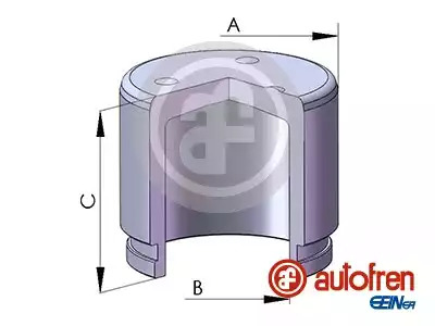 Поршень переднього супорта X-TRAIL 01-13 44х52,12мм, AUTOFREN (D025278)