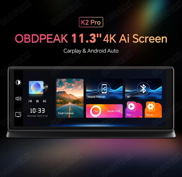 Авто экран '11.3 дюйм OBDPEAK K2 Pro (Apple CarPlay & Android Auto)