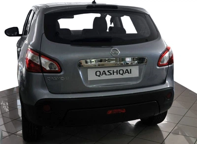 Накладка на номер (нержавіюча сталь) без кнопки для Nissan Qashqai