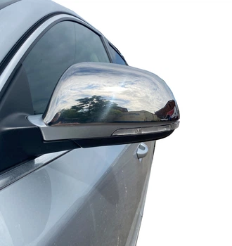 Skoda Superb 2009-2015, накладки на зеркала (2 шт, нержавеющая сталь) Carmos