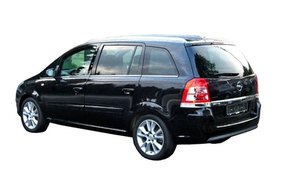 Молдинги вікон Opel Zafira B 2005-2011, 8 шт, нержавіюча сталь