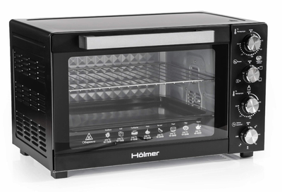 Електрична піч 48 л з конвекцією грилем Hölmer HEO-248CB 1700Вт 4 режими нагрівання 250 таймер настільна духовка 2 деко