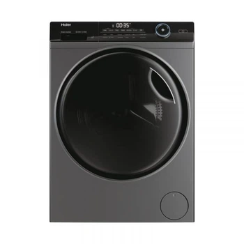 Стирально-сушильная машина Haier фронтальная, 8(5)кг, 1400, a, 46см, дисплей, пар, инвертор, люк черный, прямой привод, серебристый hwd80-b14959s8u1