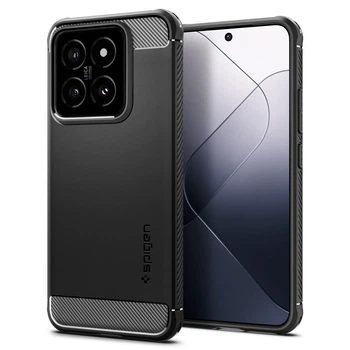 Чехол Spigen Rugged Armor для Xiaomi 14 Matte Black (ACS07422)