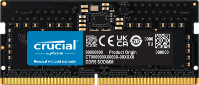 Оперативная память Crucial SODIMM DDR5-5600 8192 MB PC5-44800 (CT8G56C46S5)