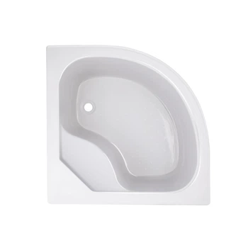 Поддон душевой Lidz KAPIELKA ST80x80x41 см высокий полукруглый с панелью для ванной комнаты поддон для душа (600118)