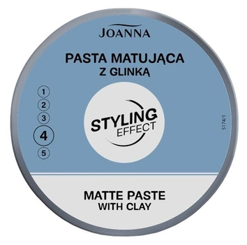 Паста для волосся Joanna Styling Effect Matte Paste With Clay з глиною матуюча 100 г (5901018019426)