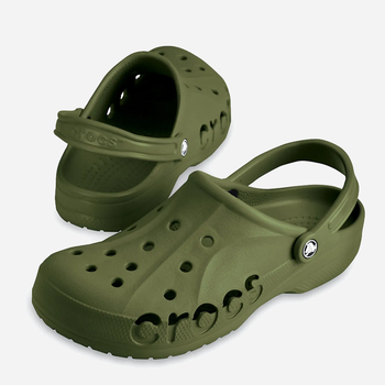 Chodaki męskie Crocs Baya 10126-309 43-44 (M10/W12) 28 cm Zielone (883503153738)