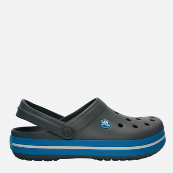 Чоловічі крокси Crocs Crocband 11016-07W 39-40 (M7/W9) 25 см Сірий/Голубий (883503836846)