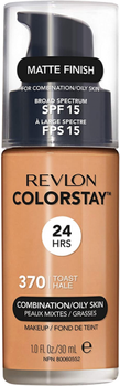 Тональний крем Revlon ColorStay Foundation For Combination/Oily Skin SPF 15 370 Toast 30 мл (309974700153)