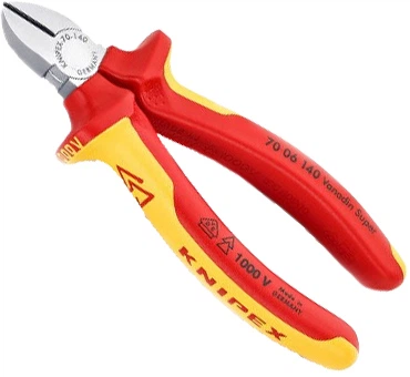 Кусачки боковые Knipex хромированные 140 мм (70 06 140)