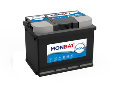 Акумулятор MONBAT AGM - Start/Stop (60AH, 640А EN, правий +)