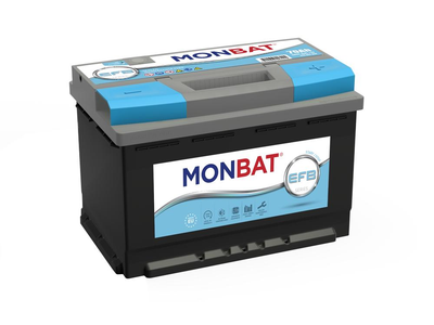 Акумулятор MONBAT EFB - Start/Stop (70AH, 680А EN, правий +)