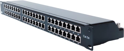 Патч-панель L&W ELECTRONICAL 19" 1U STP 48xRJ-45 Dual IDC type, кат. 5E, экранированная (LW-PP6A-10-C5E)