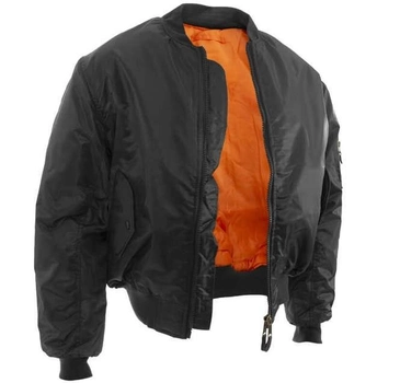 Двостороння куртка тактична Mil-Tec Black 10403002 бомбер ma1 розмір 3XL