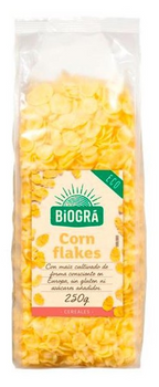 Сухий сніданок Biogra Corn Flakes Without Sugar and With Honey 250 г (8426904170748)