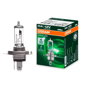 Галогенна лампа Osram H4 Ultra Life 64193ULT картон 60/55W 12V (02021)