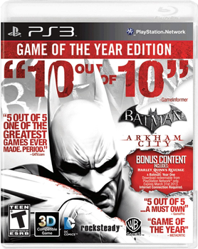 Гра PS3 Batman: Arkham City Game of the Year Edition (диск Blu-ray) (0883929240708)