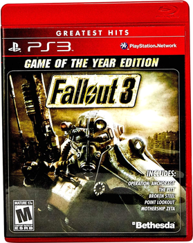 Гра PS3 Fallout 3 Game of the Year Edition Greatest Hits (диск Blu-ray) (0093155129689)
