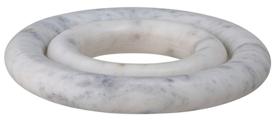 Підставки для посуду Bloomingville Finola Trivets білі мармурові 2 шт (82059599)