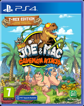 Гра PS4 New Joe and Mac: Caveman Ninja T-Rex Edition (диск Blu-ray) (3701529501098)