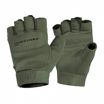 Тактичні рукавички Pentagon Duty Mechanic 1/2 Gloves P20010-SH Large, Олива (Olive)
